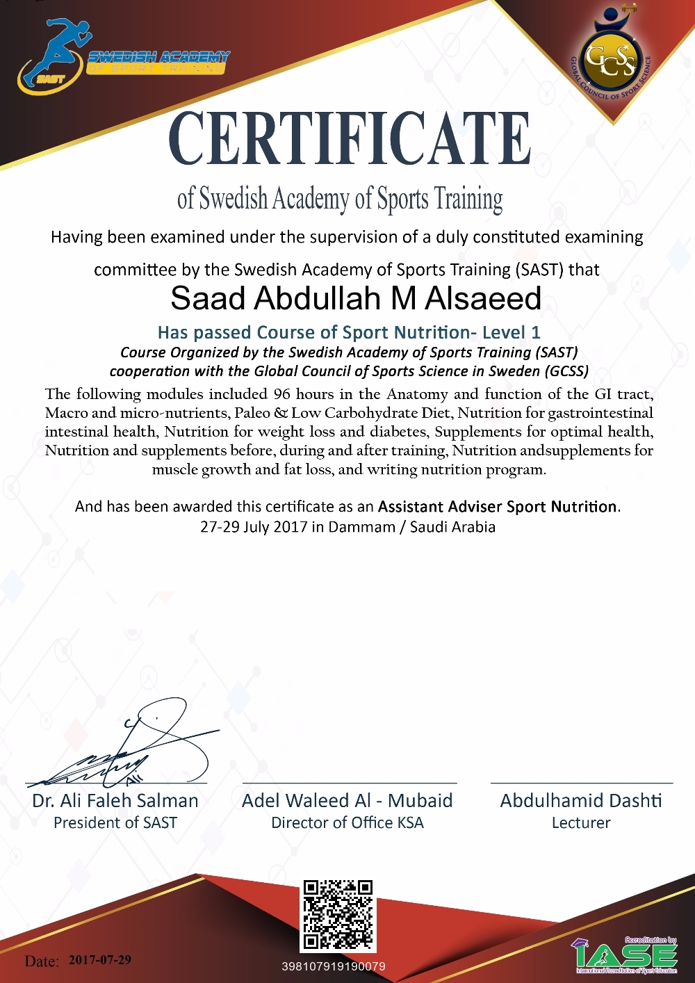 Saad Abdullah M Alsaeed